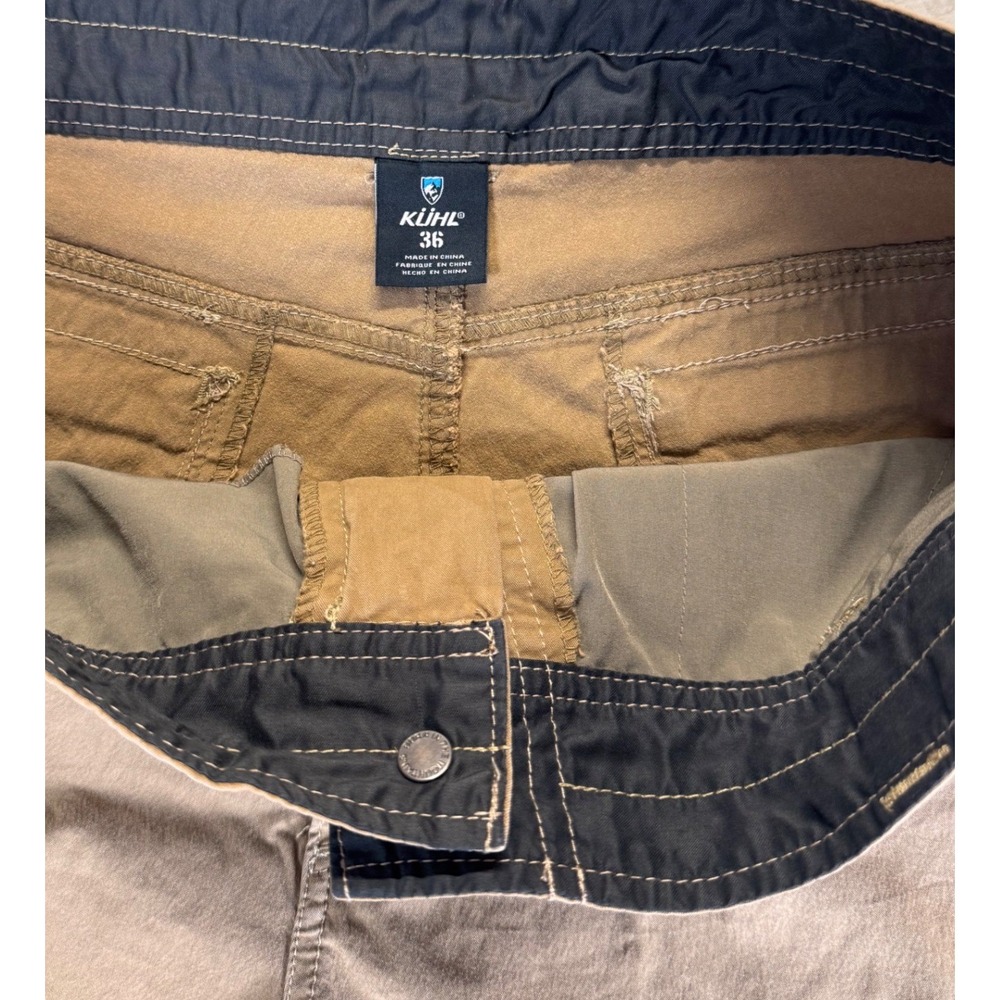 KUHL Renegade Mens 36 Brown Hiking 9" Shorts Stretch Quick Dry Outdoor Teak - Picture 2 of 7